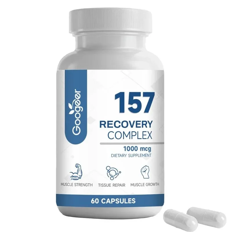 157 Recovery Complex Capsules with L-Valine and L-Glutamine for Recovery Support Muscle Growth Amino Blend 1000 Mcg 60 Capsules