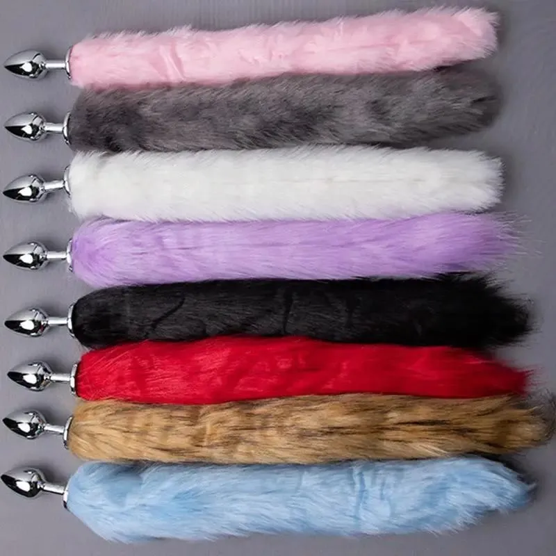 New Fox Tails Anal Plug Metal Anal Sex Toys Butt Plug Sex Games Role Play Cosplay Toys Men And Women Sex Toys