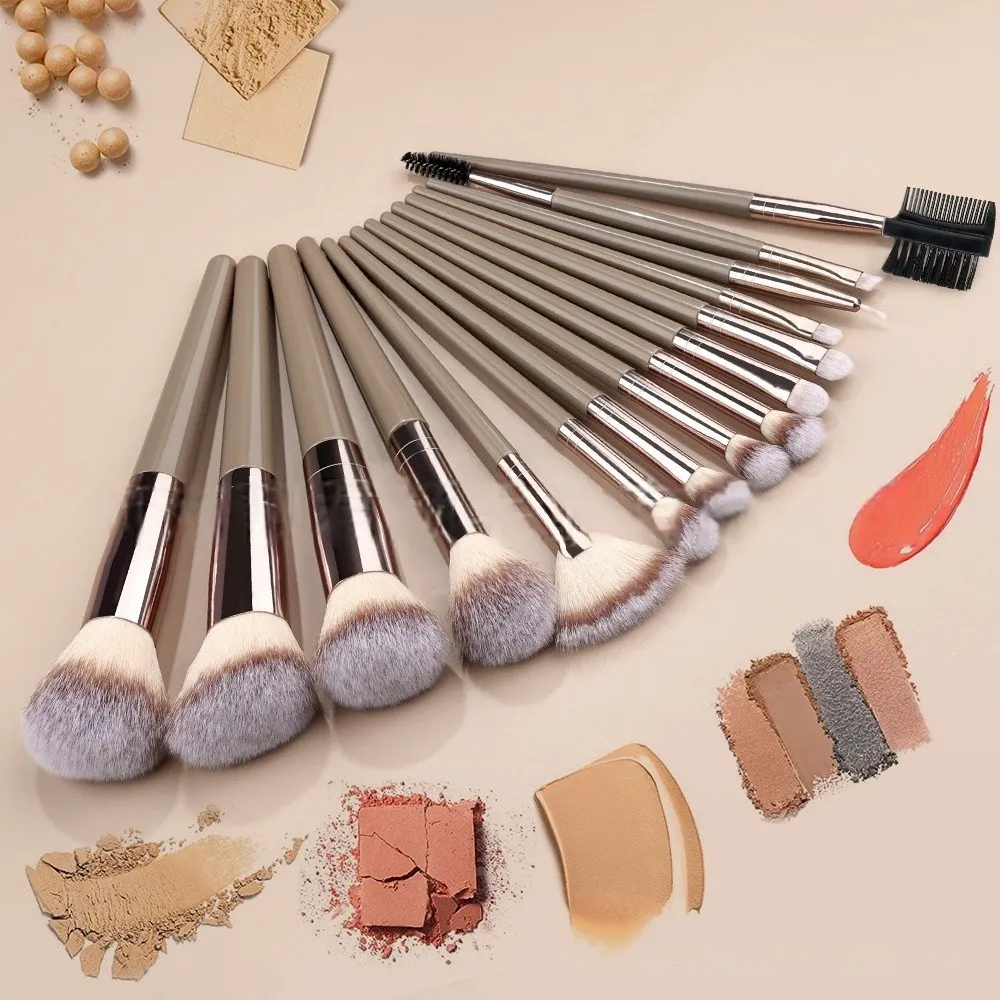 20Pcs Makeup Brushes Set Soft Synthetic Fiber Foundation Eyeshadow Blending Blush Powder Contour Beauty Tool