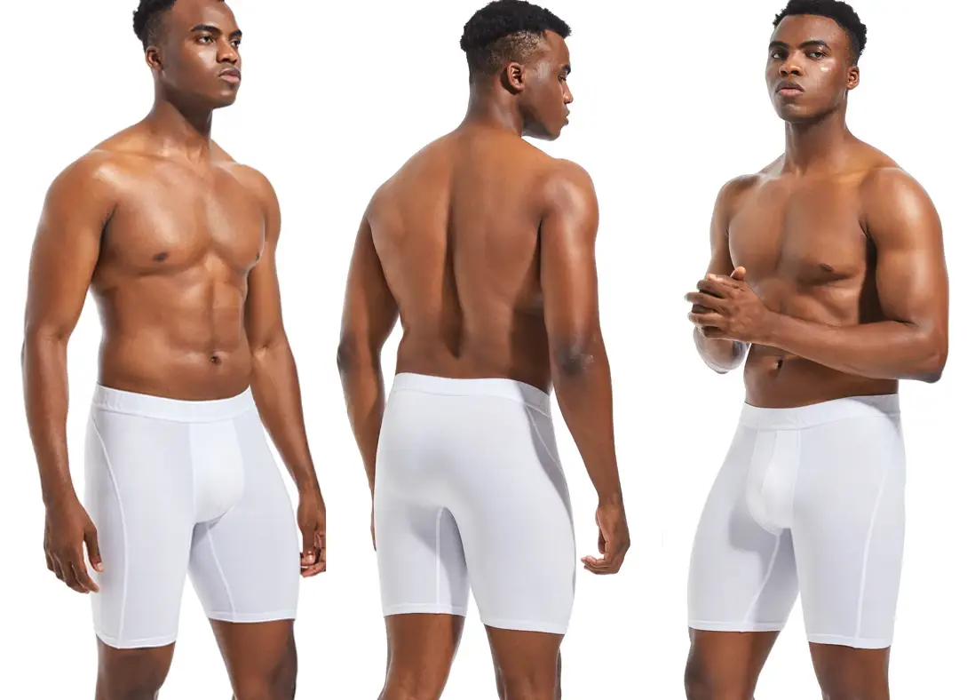 5pcs Long Men's Panties Underwear For Man Boxers Shorts New Sport Mens Underpants Highly Elastic Male Breathable Shorts