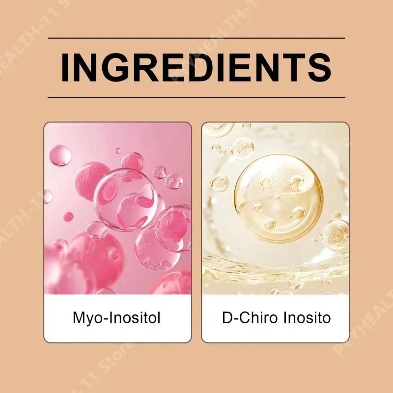 Myo & D Chiro Inositol Powder Supplement Premium Inositol Blend Women's Daily Nutrition Support Metabolism Hormone Balance 123g