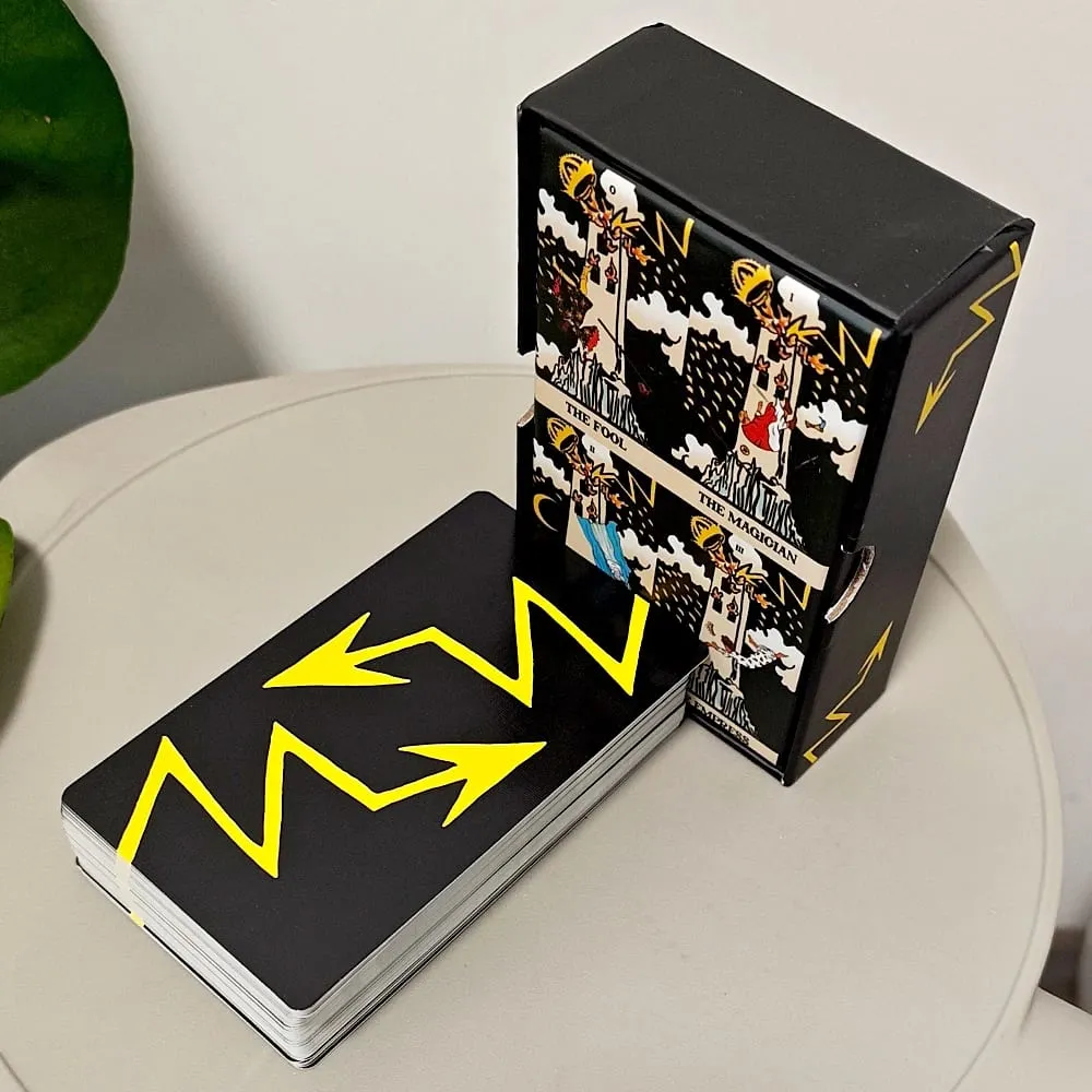 12*7cm Tower Takeover Tarot Deck in Rigid Box Unique 79-Card Tarot Set for Transformation & Liberation Double-embossed