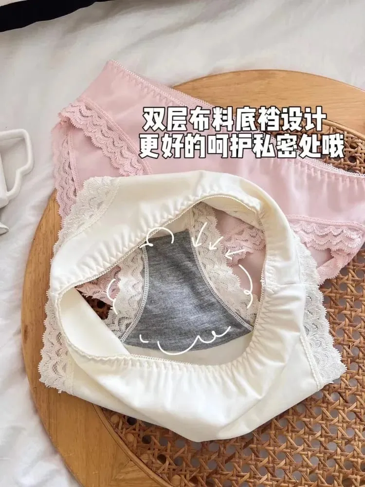 ​Japanese Anime Lace Bra Set Push Up Wireless Bralette Small Bust Seamless Sexy Triangle Cup Lingerie Set Spring Summer MOYISU