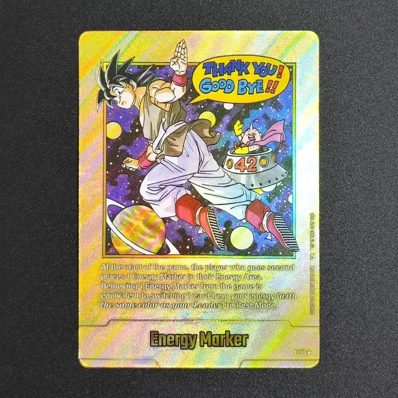 Self Made English Dragon Ball Super Fusion World Energy Markers Gold DBSFW_EM Son Goku Game Collection Flash Card Toy