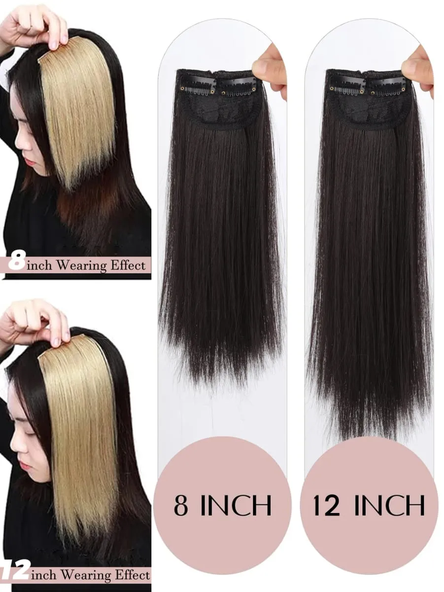Invisible Seamless Synthetic Hair Pads Clip In One Piece Increase Hair Volume Hair Extensions Top Side Cover Hairpiece
