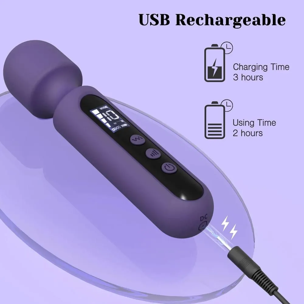 AV Wand Vibrator for Women Clit Nipples Vagina Stimulator Vibrator Kits with 3 Interchangeable Heads Sex Toy for Women Couples