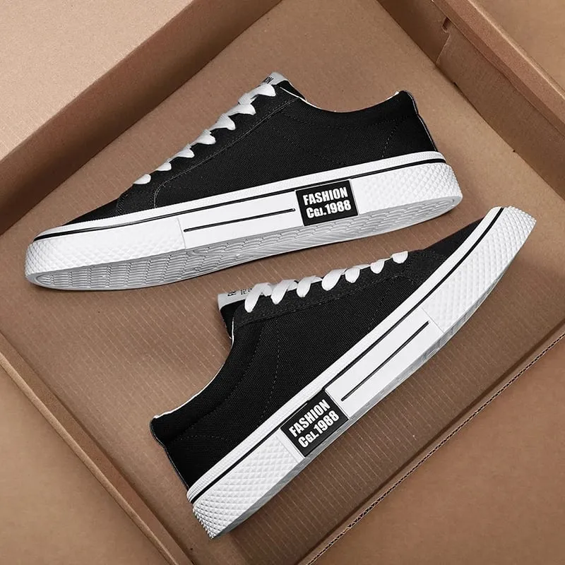 Hot Sale Fashion Red Canvas Shoes Men Classic Low-top Men's Canvas Sneakers Harajuku Hip Hop Skateboard Shoes Men Casual Sneaker