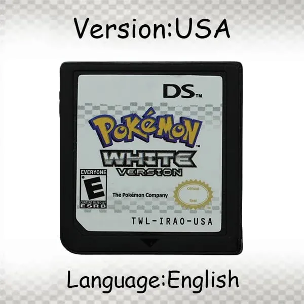 USA EUR FRA ITA NOE AUS ESP NDS Game Cartridge Pokemon Black White Platinum HeartGold SoulSilver for DS 2DS 3DS Console