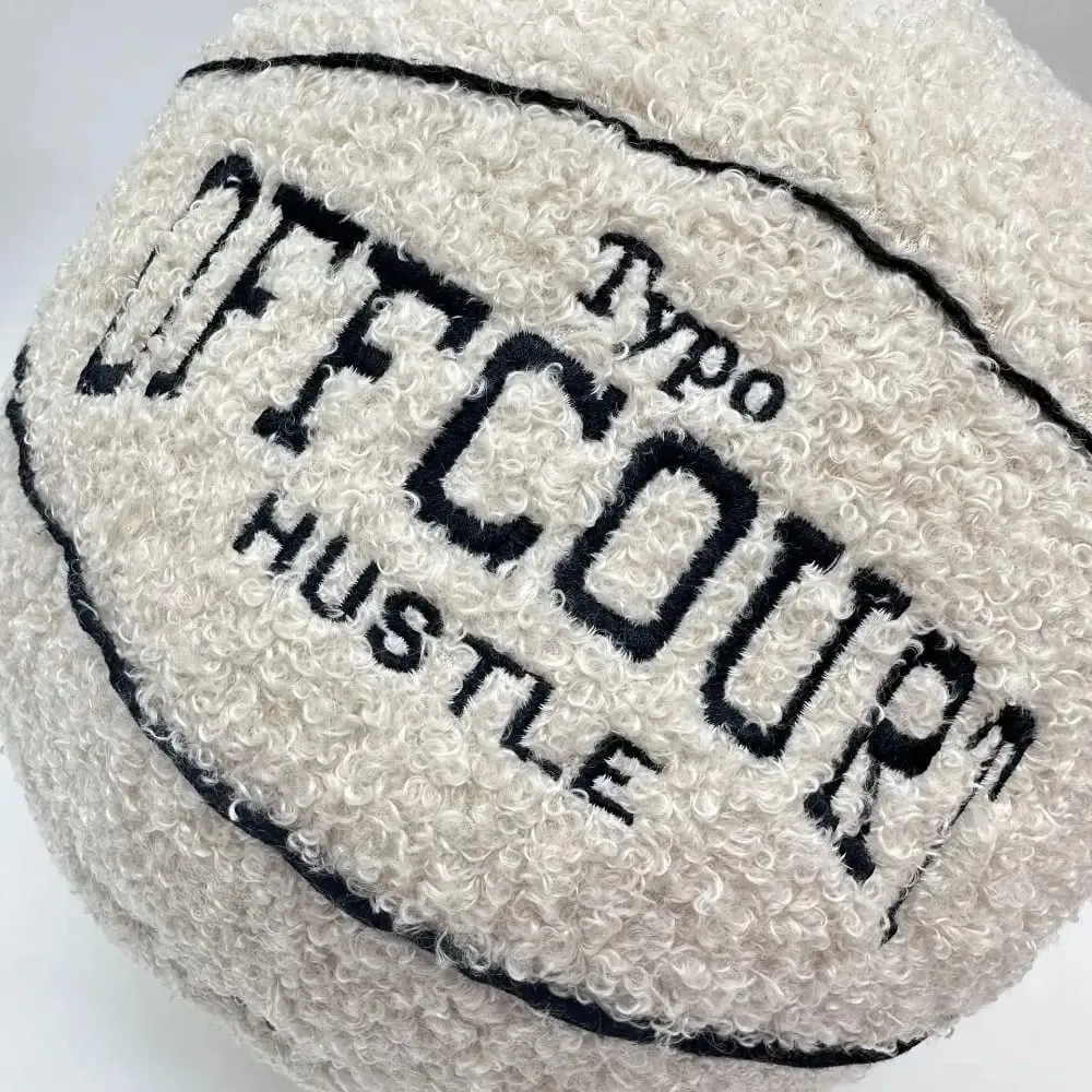 New Soft Offcourt Basketball Pillow Pillow Cushions Fuzzy Basketball Shaped Pillow Pillow Bedroom