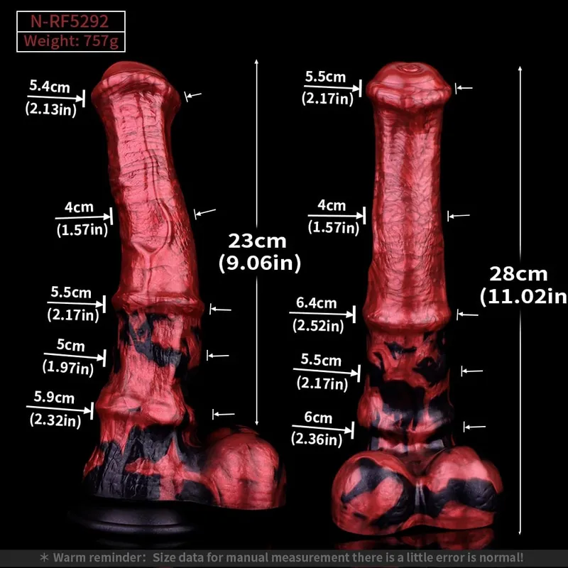 Silicone Horse Dildo Long Penis Anal Plug Huge Knot G-spot Vaginal Stimulator with Suction Cup Adult Sex toy for Women Men