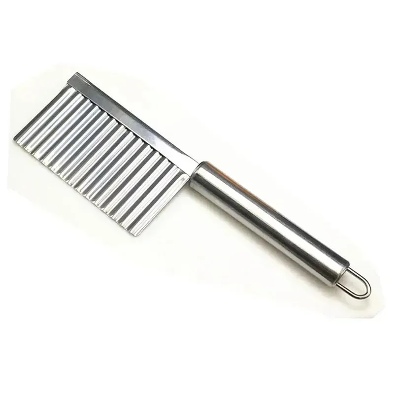 Stainless Steel Wave Potato Slicer Vegetable Cutter Potato French Fries Cutter Gadget Accessories Supplies Kitchen Cooking Tools