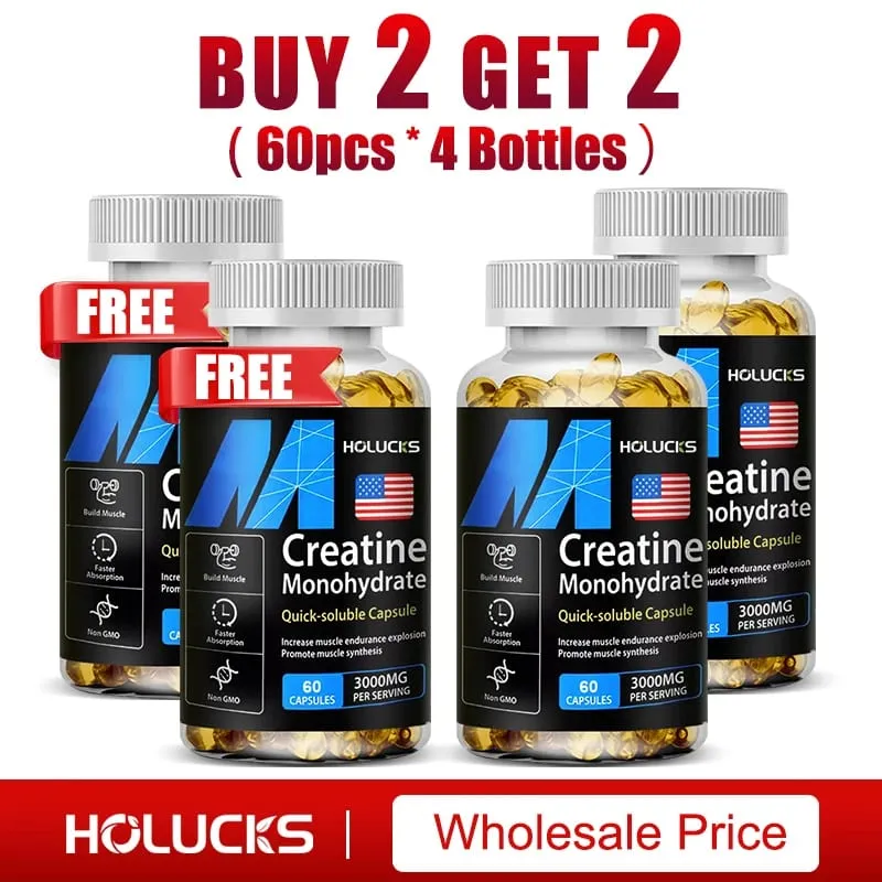 Creatine Monohydrate Supplement Boost Energy Support Muscle Mass Improve Performance for Workout