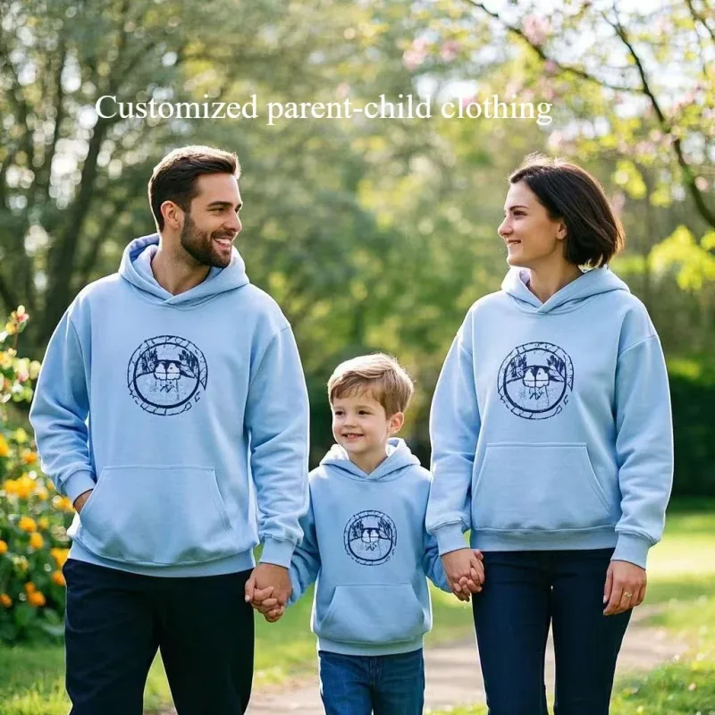 Customized Your Brand Logo DIY Design 600GSM Mens Hoodies High-quality Women Sweatshirt Solid Color Cotton Loose Streetwear
