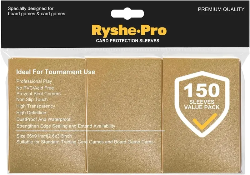 Ryshepro Premium Card Sleeves for MTG Card Game 150PCS Sleeves for TCG Yogioh Cards 66x91mm Card Protectors for Baseball Sports