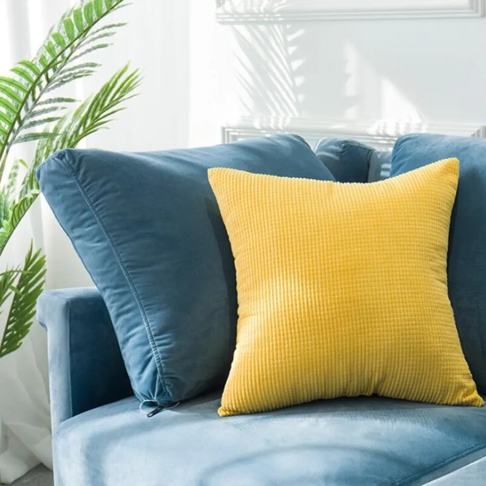 Solid Luxury Square Cushion Cover 30x50/40x40/45x45/50x50cm Soft Decorative Throw Pillow Case for Sofa Car Home