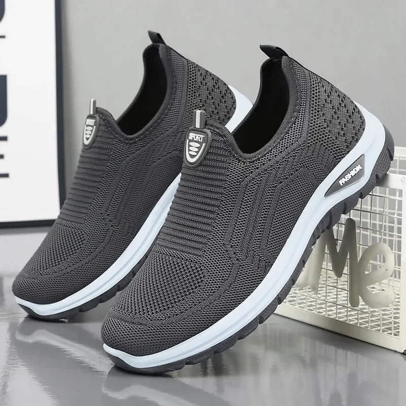 Męskie obuwie oddychające trampki męskie lekkie buty do chodzenia buty do biegania wsuwane mokasyny dla pary Zapatillas Hombre rozmiar 44