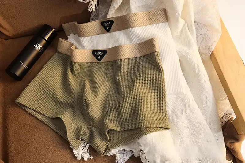 4pcs Men's Boxer Shorts Ice Silk Underwear Underpants Cool Breathable Sexy Slim Panties Mesh Lingerie