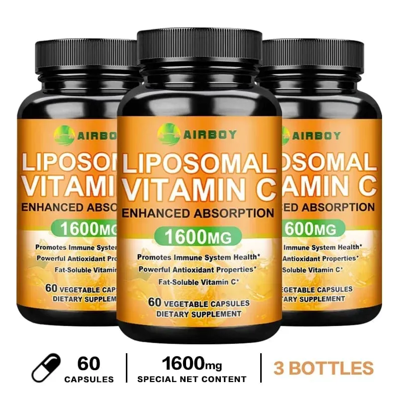 Liposomales Vitamin C 1600 mg – fördert die Kollagenproduktion und unterstützt das Immunsystem. Starkes Antioxidans