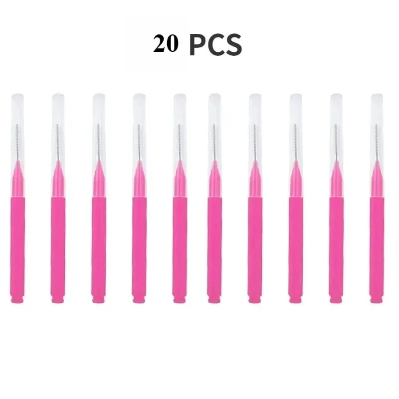 20/50PS Portable Mini Eyebrow Brushes Disposable Eyelash Brow Lifting Brush Applicators Lash Extension Comb Beauty Makeup Tools