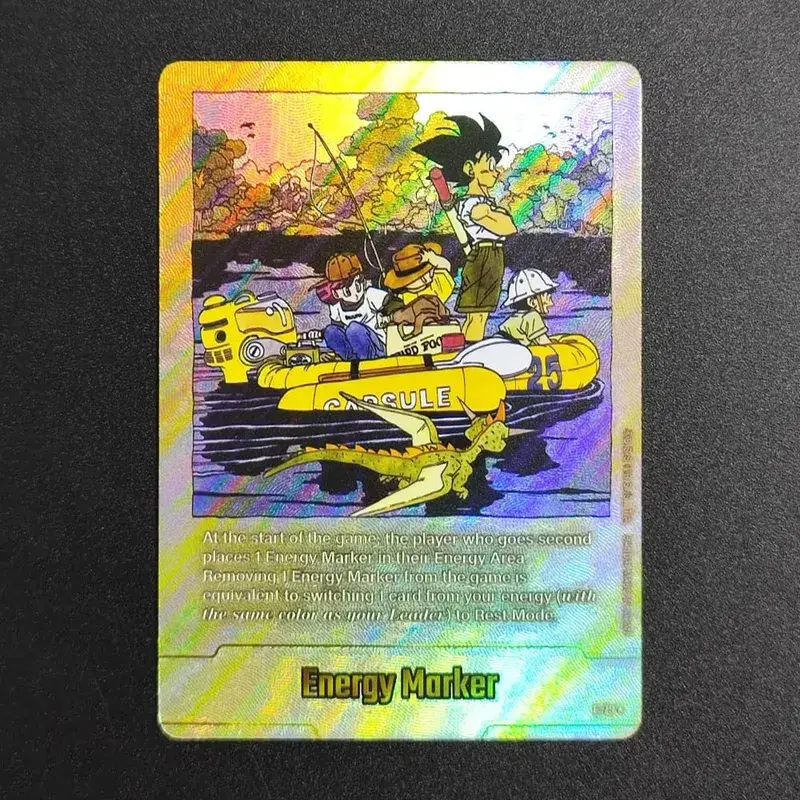 Self Made English Dragon Ball Super Fusion World Energy Markers Gold DBSFW_EM Son Goku Game Collection Flash Card Toy
