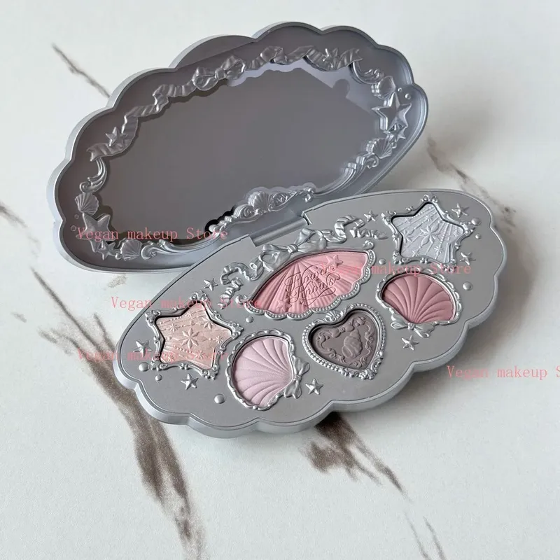 Bunga Tahu Shell Perhiasan All-In One Hadiah Set Makeup Set Profesional Penuh Eyeshadow Blush Panggang Bubuk 10 buah Flowerknows Kit
