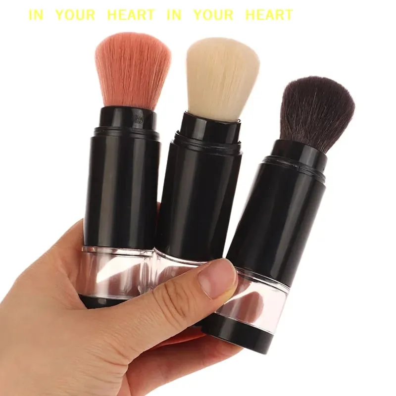 【X】2 In 1 Foundation Brush Makeup Brush Empty Travel Blush With Refillable Loose Powder Bottle Jar Makeup Beauty Tools