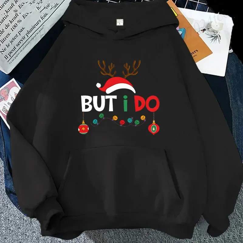 Couple Christmas Matching Hoodies Set I Don't Do Matching Christmas Outfits Print Sweatshirts Xmas Family Party Matching Tops