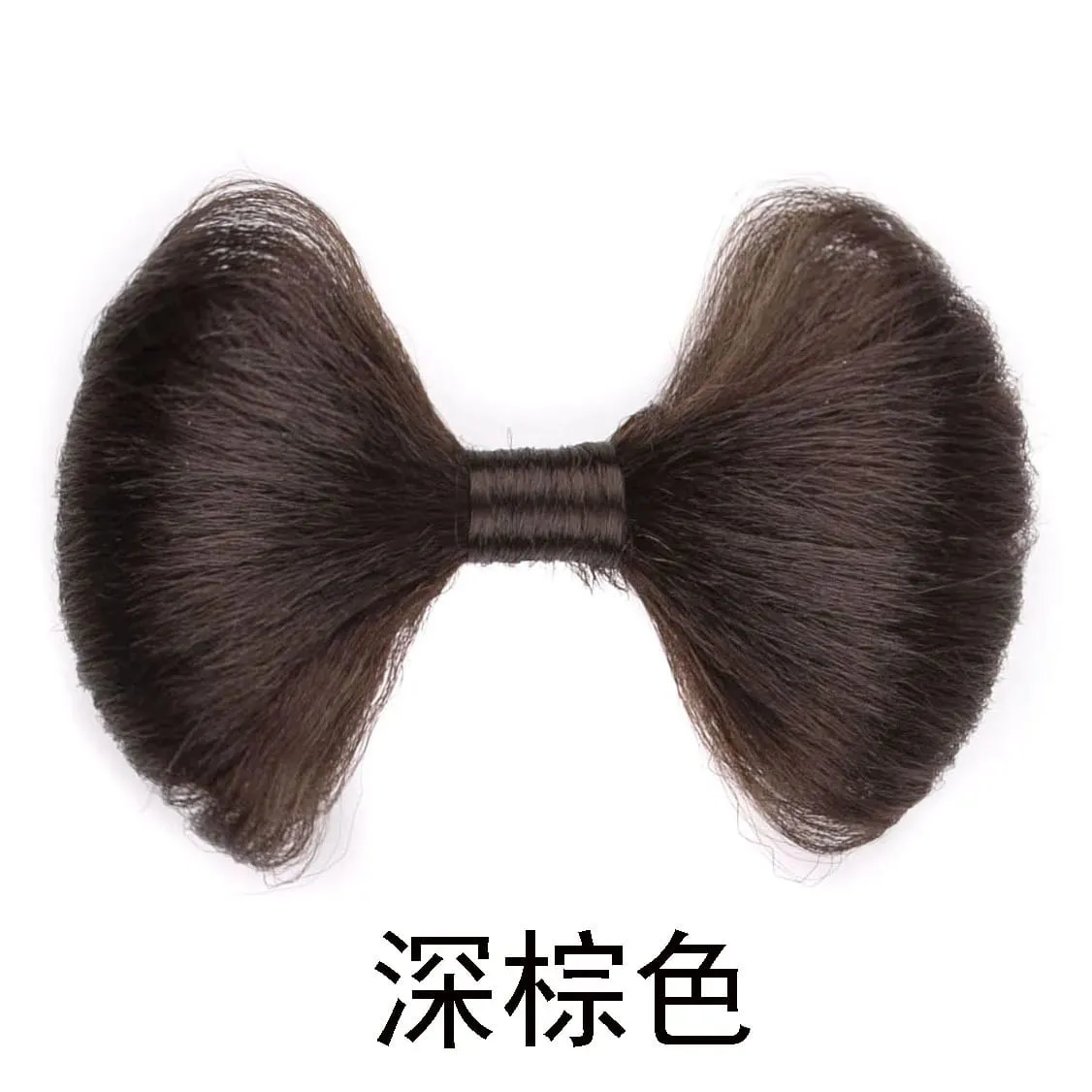 1B Black Synthetic wigs Butterfly Hair Buns 9x12cm 15g Claw Clip Ponytail Hair Pieces for Kids Easy Install Hair Accessories
