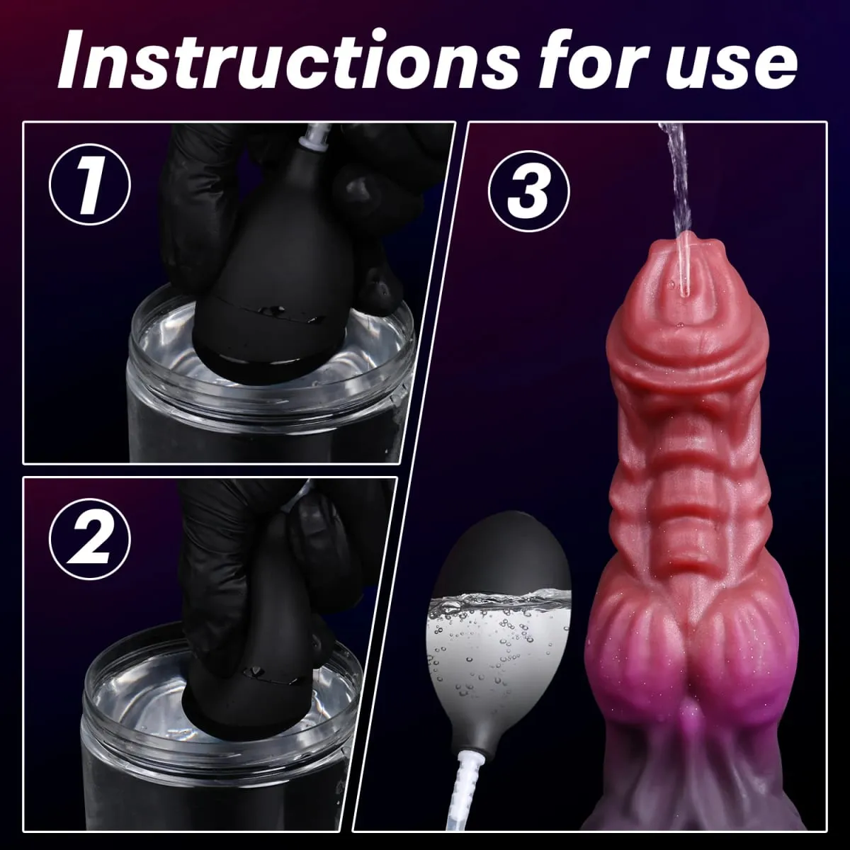 Huge Monster Dildo Squirting Fantasy Dildo Dragon Horse Dog Dildo Knotted Ejaculating Toy Big Anal Silicone Adult Toys for Women