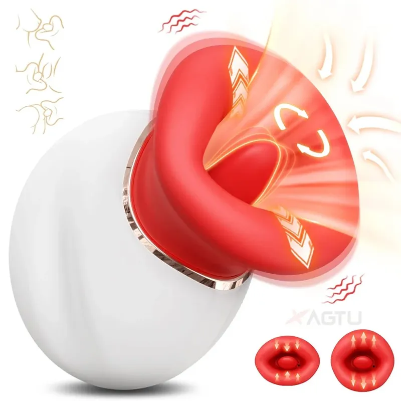 Zungenwackelvibrator für Frauen, Vakuumsauger, Klitoris-Stimulator, weiblicher Masturbator, Brustwarzen, Klitoris-Sauger, Sexspielzeug für Frauen