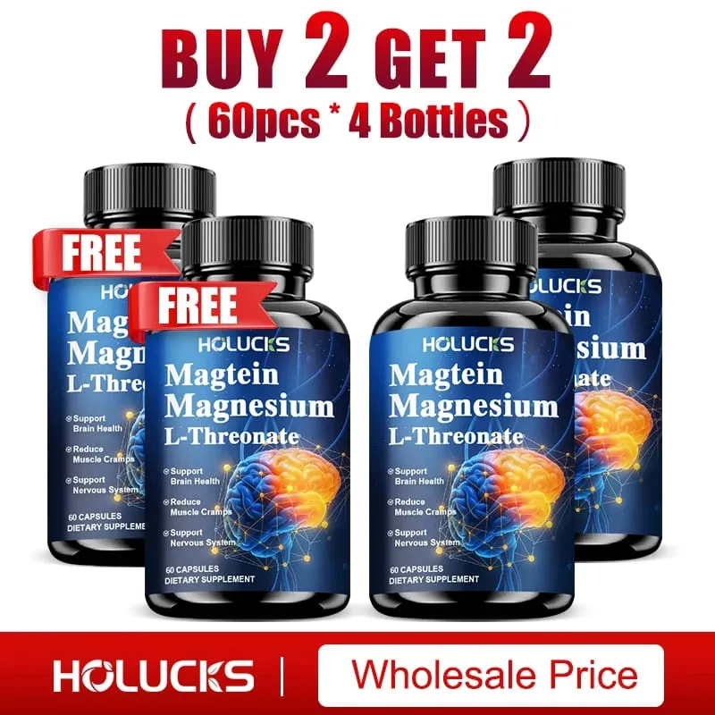 Magnesium L-Threonate Supplement Support Brain Health Nerve Function Muscle Strength Relieve Stress for Deep Sleep — image 10
