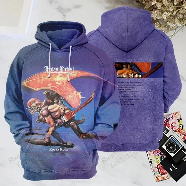 Rock Band Judas Priest 3d Print Hoodies Men Women Fashion Sports Hoodie Sweatshirt Coat Mens Sweats Men Clothes Comfort Moletom