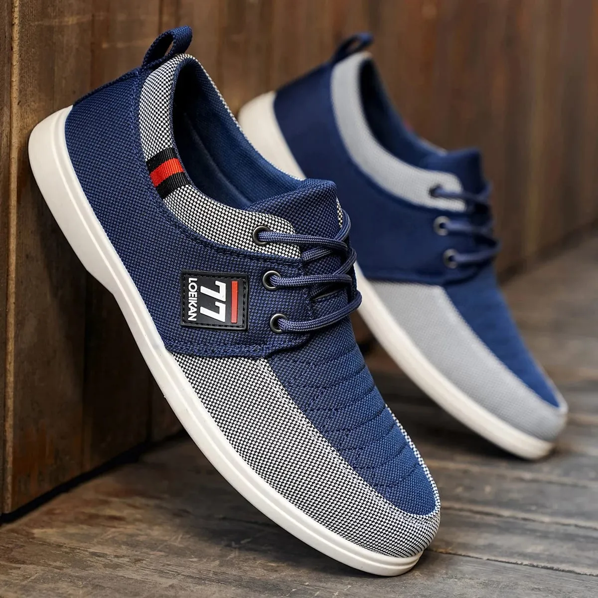 2025 nuevos zapatos de moda para hombres zapatos deportivos casuales cómodos y versátiles de punto — image 3