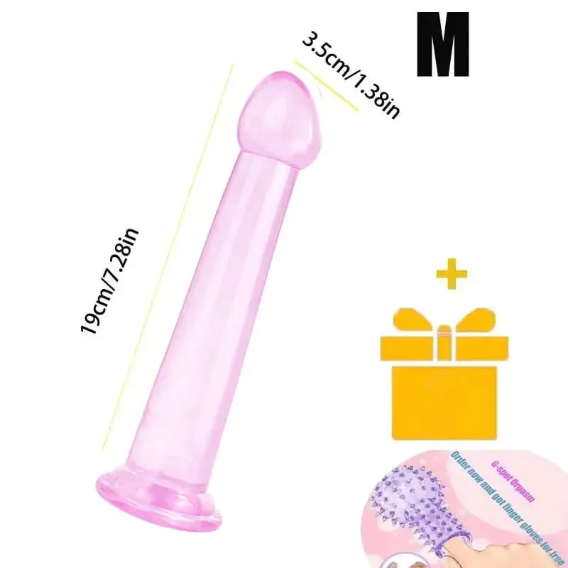 Transparent Realistic Dildo Strong Suction Cup No Vibrator Women Masturbator Anal Realistic Dick Sex Toys For Women Sex Shop 18