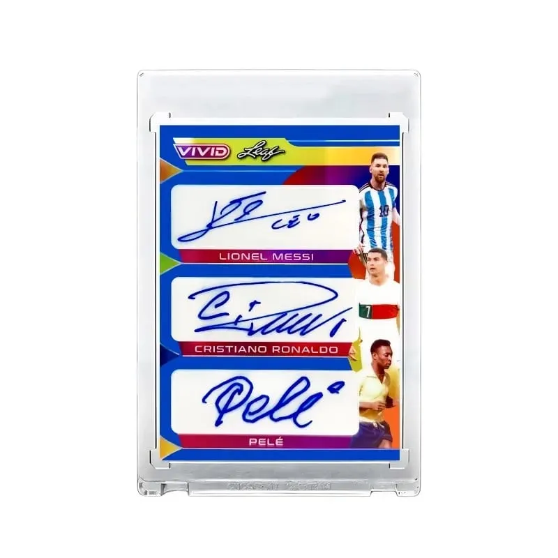 DIY All-Star Soccer Cards Set Featuring Messi Ronaldo & Mbappé Ultimate Birthday Gift Box for Football Boys Collection Card