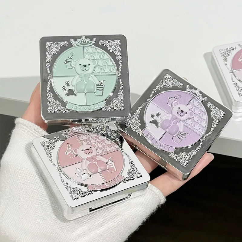 5 Colors Eyeshadow Palette Purple Glitter Pearlescent Matte Eye Shadow Shimmer Makeup Long Lasting Women Beauty Eye Cosmetics