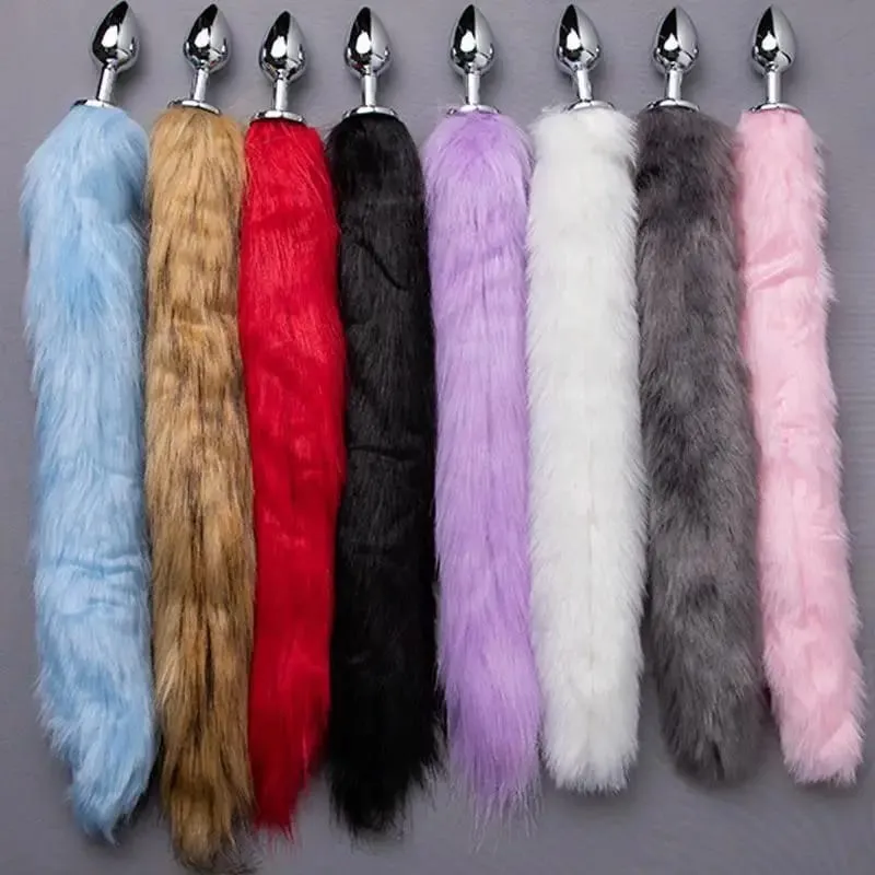 New Fox Tails Anal Plug Metal Anal Sex Toys Butt Plug Sex Games Role Play Cosplay Toys Men And Women Sex Toys