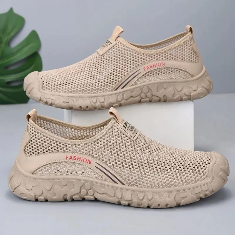 Men's Sports Shoes 2026 Summer Mesh Hollow Out Breathable Running Sneakers Casual Lightweight Outdoor Walking Shoes for Man