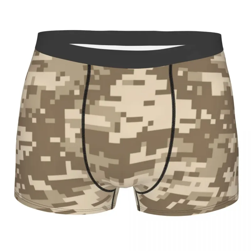 Male Cool WW2 Camo Underwear Germany Arm Military Camouflage Boxer Briefs Stretch Shorts Panties Underpants