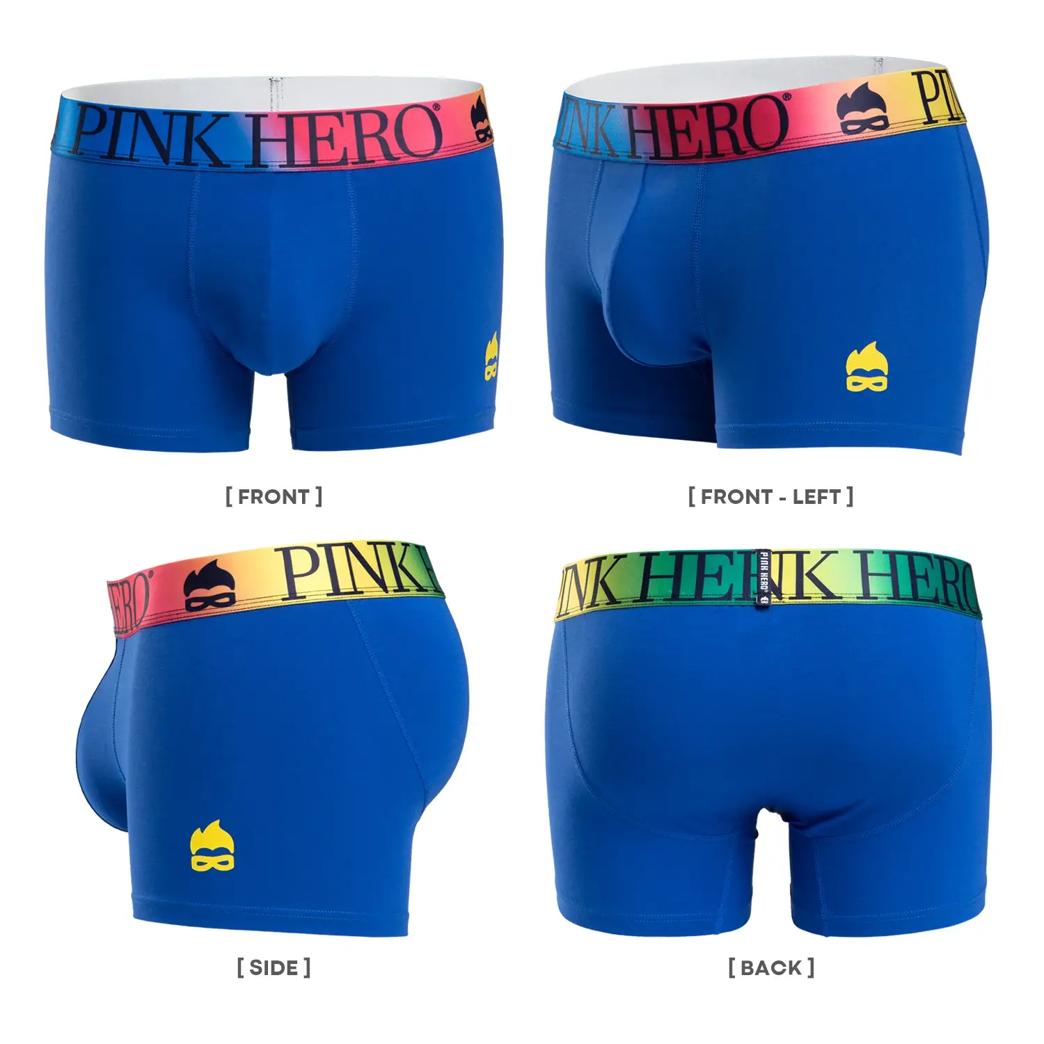Unterwäsche, bequeme und weiche Boxershorts, Standardgröße in Europa und den USA, lustiger Bund des Regenbogens