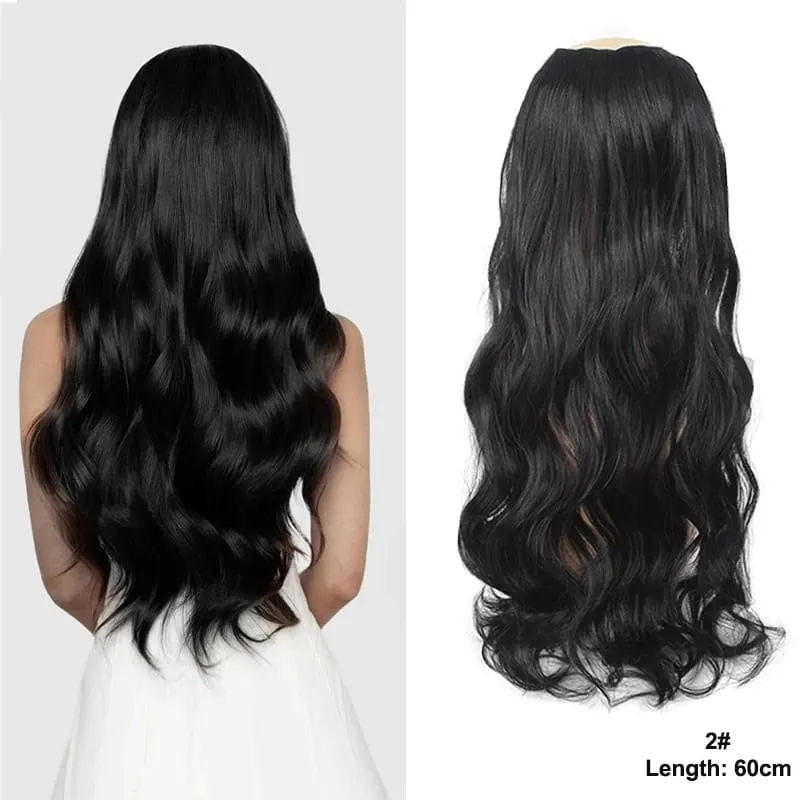 24 inch Long Wavy Hair Clip/Hair Extensions/Wigs/Women's Synthetic Wigs/Parties/Role-Playing/Different Events