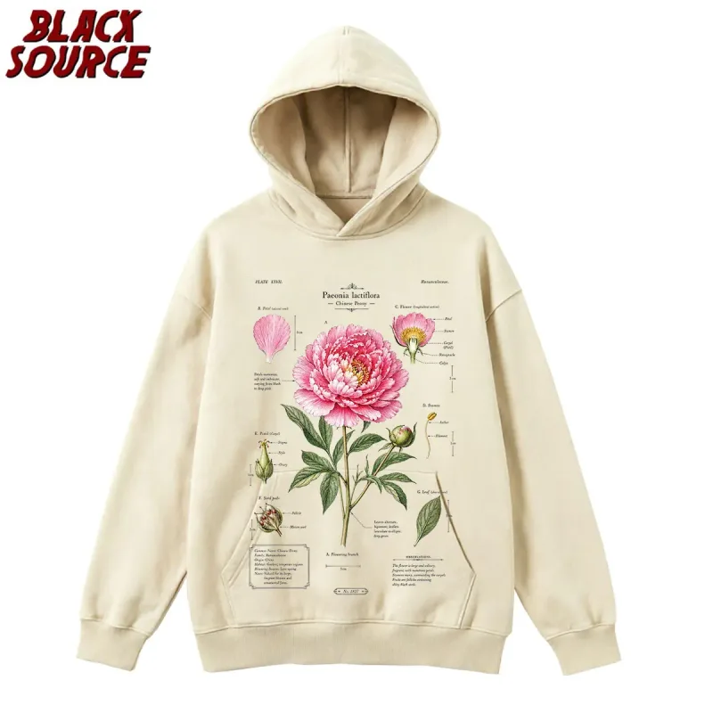 T412 American Rose Letter Print Hoodie, Men's Casual Pullover Sweatshirt, Breathable Urban Streetwear, Trendy Daily Wear