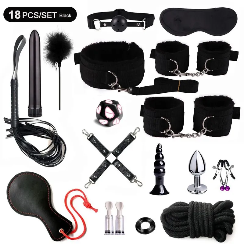 Kits Sex Bondage Vibrators Sex toys for Women Couples Adult 18 Handcuffs erotic accessories anal plug Dildo Sexy Toys Shop