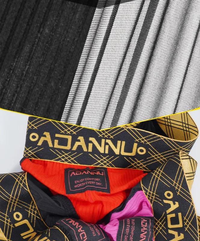 Luxury Ice Silk Men's Underwear with Gold Thread Embroidery Waistband Ultra-Thin Transparent Mesh Quick-drying Briefs for Men