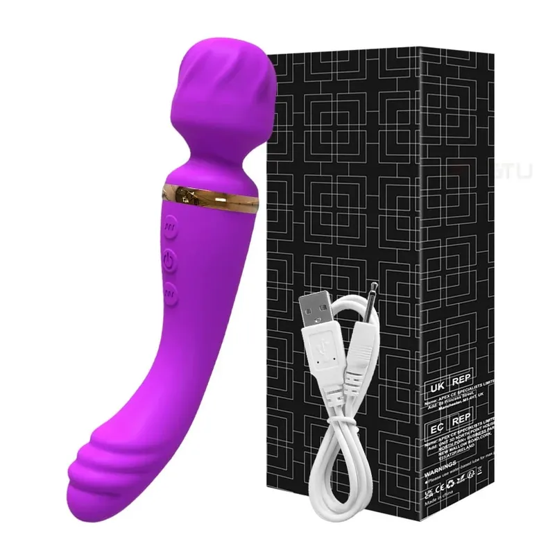 Y-Pao Dual Motor AV Wand Vibrator G-Spot Clitoral Stimulator Female Vibrador Adult Sex Toys For Women Deep Tissue Massager