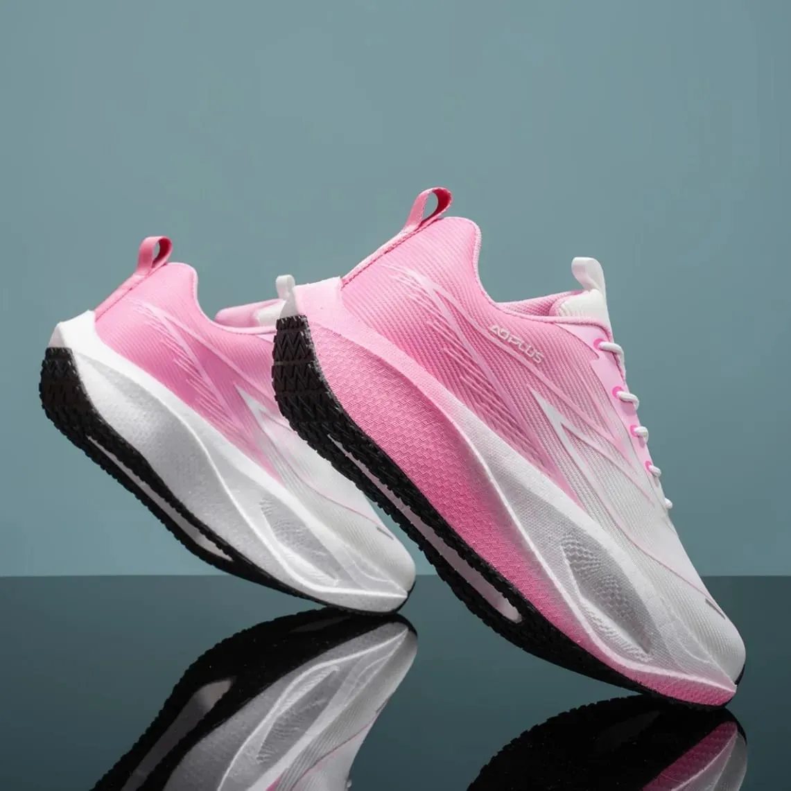 Men Women Carbon Plate Running Shoes Marathon Air Cushion Breathable Lightweight Athletic Walking Sports Sneakers