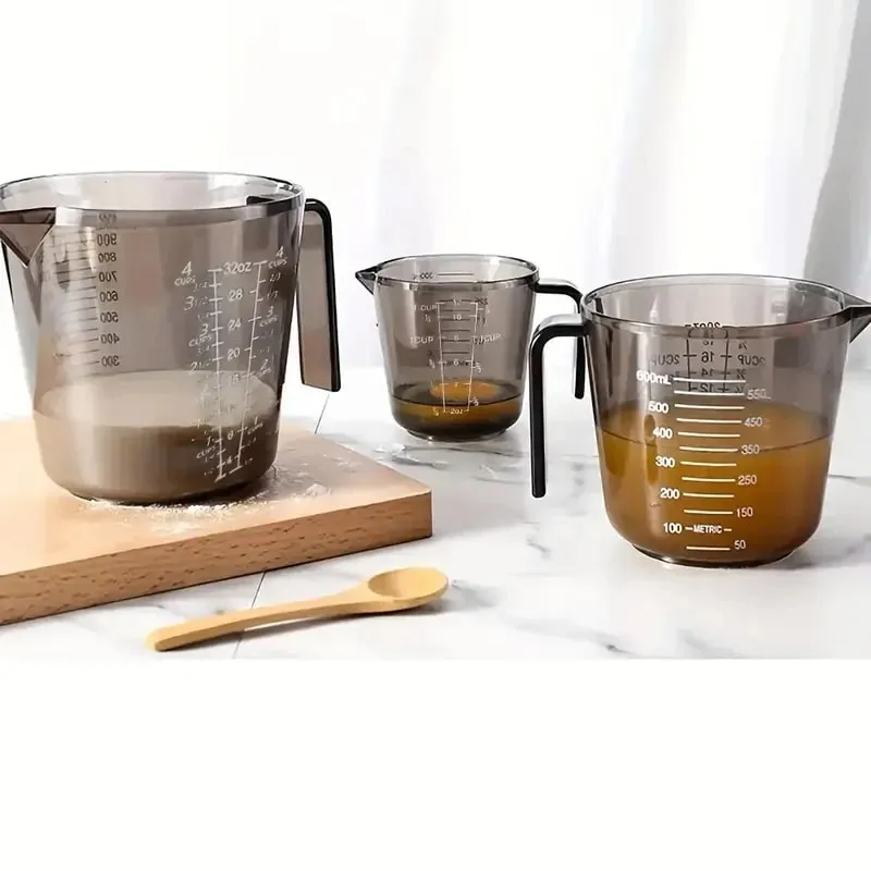 1 Pcs Baking Liquid Measuring Cups PS Scale Cup Plastic Measuring Volume Beaker Kitchen Baking Tools 150/300/600/1000ml