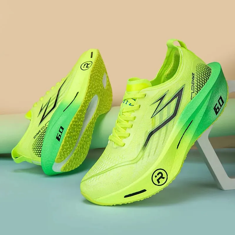 Men Running Shoes Carbon Board Marathon Sneakers Breathable Lightweight Women's Comfortable Athletic Nonskid Speciality Sports