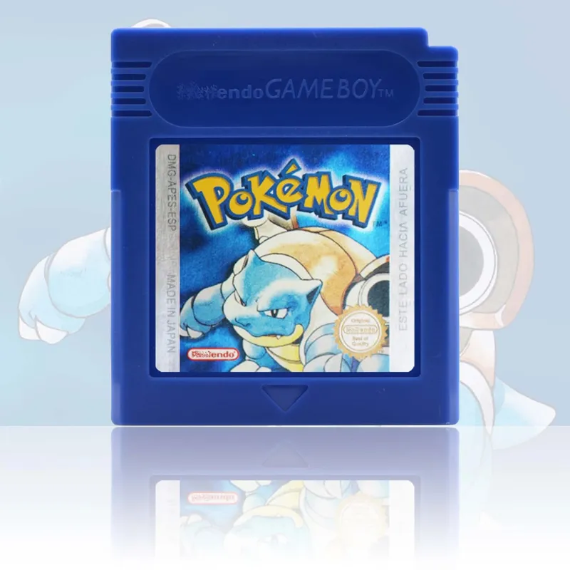 GBA/GBC ESP Version Pokemon Esmeralda/Rojo Fuego/Plata/Cristal Game Cartridge Video Game Console Card High Quality with Battery