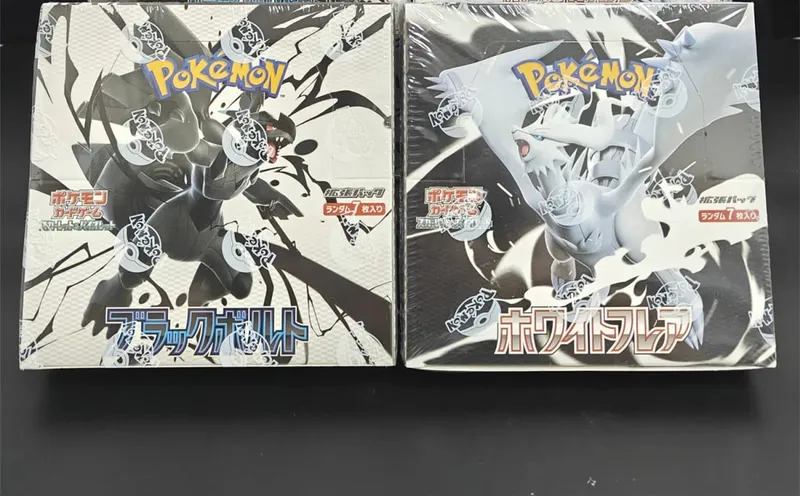 Proxy Card Pokemon Japanese Sv11W White Flare Sv11B Black Bolt Booster Box Reshiram Zekrom Ex Game Collection Card Toy